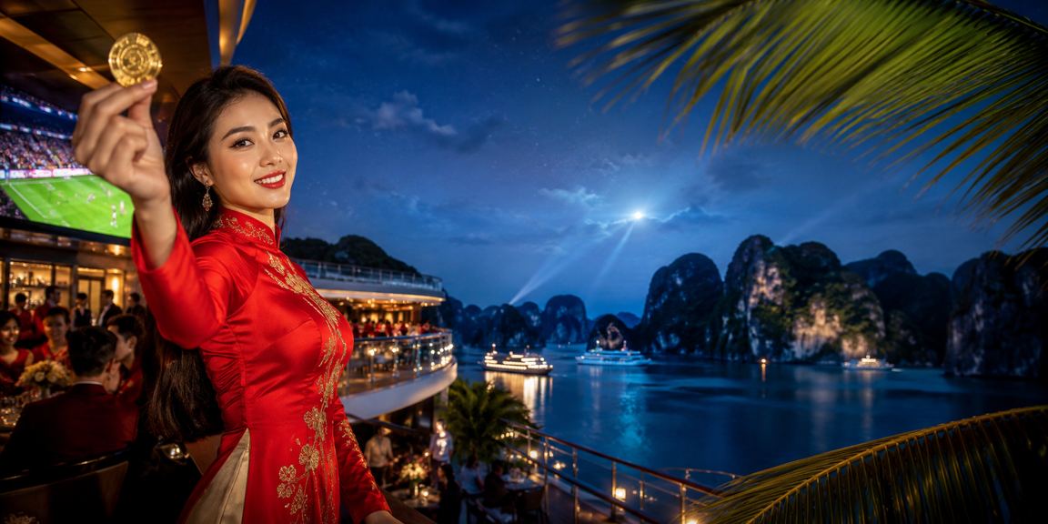 Cá cược sòng bài ở Hạ Long với trang phục áo dài truyền thống Việt Nam