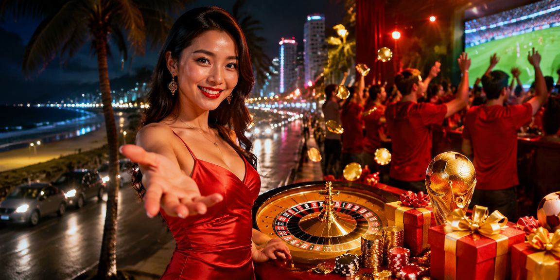 Trò chơi Roulette với ánh sáng neon tại Phan Thiết mang phong cách hiện đại
