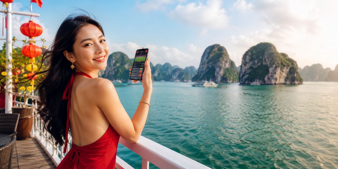 Cảnh giải trí xổ số truyền thống tại một thành phố Việt Nam